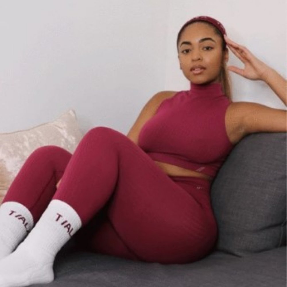 WeAreTala Cali Crop Top in Berry